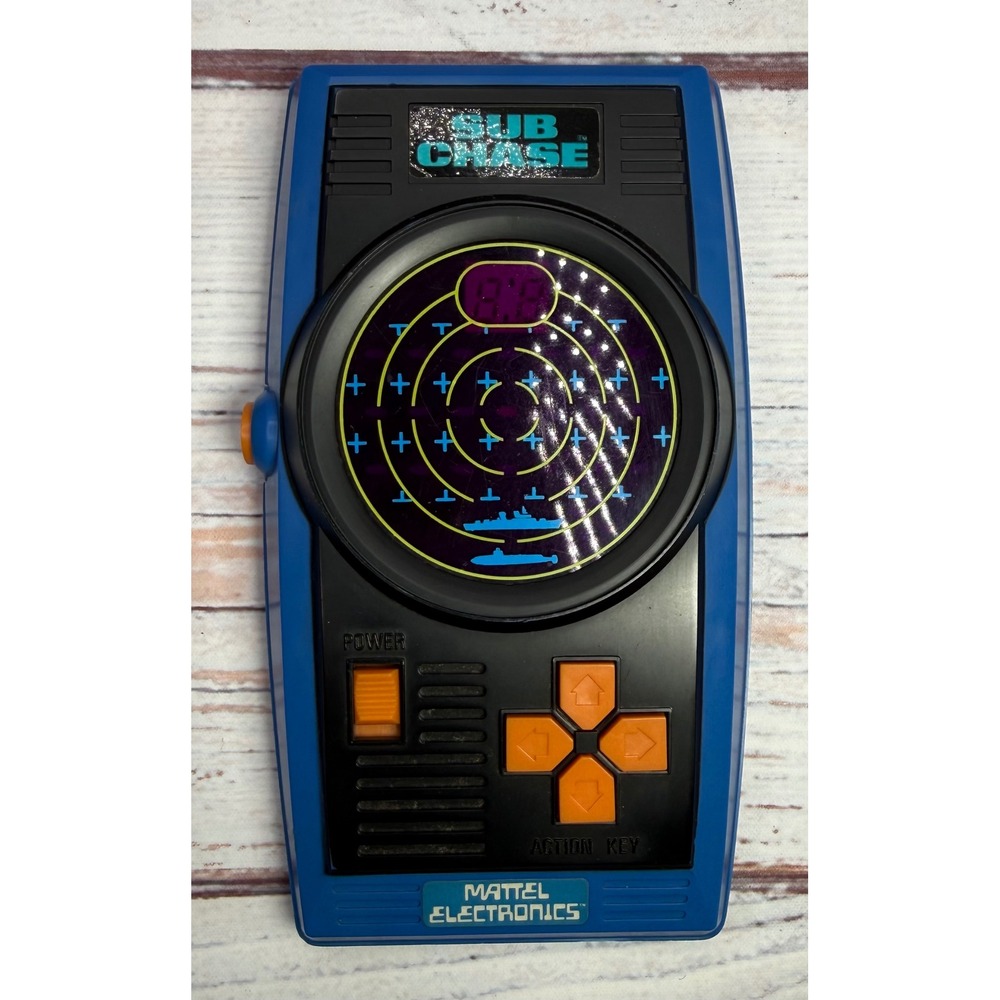 Vintage 1978 Mattel Electronics Sub Chase Handheld Electronic Game Retro Japan